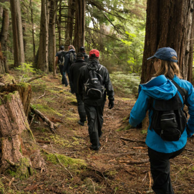 Guests enjoying hike in Southeast Alaska Credit Uncruise