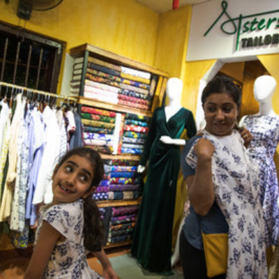 Vietnam Hoi An Sisters Tailor Shop Mother Daughter Dress Fitting