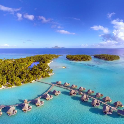 Le Tahaa Resort Aerial view