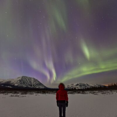 Canada Yukon Watching the northern lights Credit Robert Postma