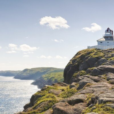 Lighthouse on the Coastline Credit Andrew Stewart Adventure Canada