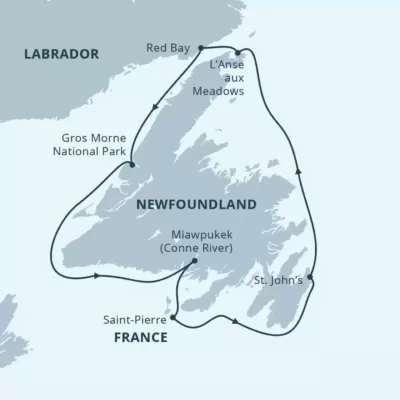 Newfoundland Circumnavigation 2022 Map jpg