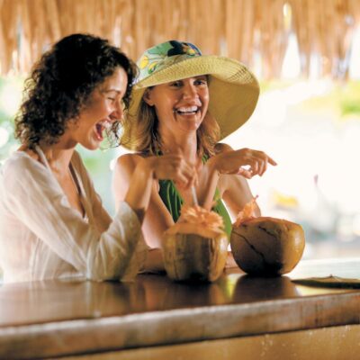 Coconut drinks Credit Paul Gauguin