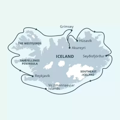 Iceland circumnavigation 2023 map jpg