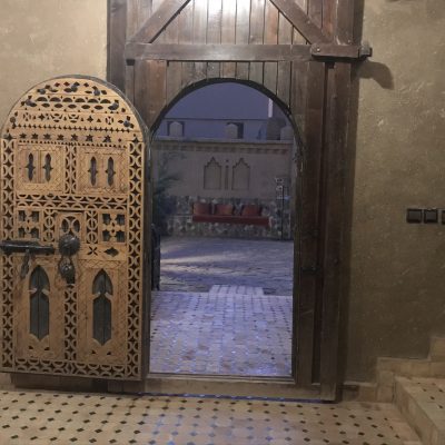 Morocco Delicately carved door Credit Wendy Perkins Mantle