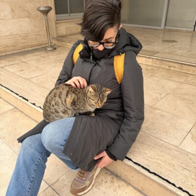Me getting adopted by a stray cat