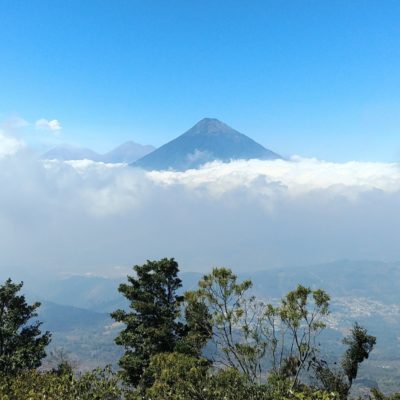 Mountain above the clouds