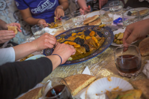 Morocco-eating-food-Credit-GAdventures